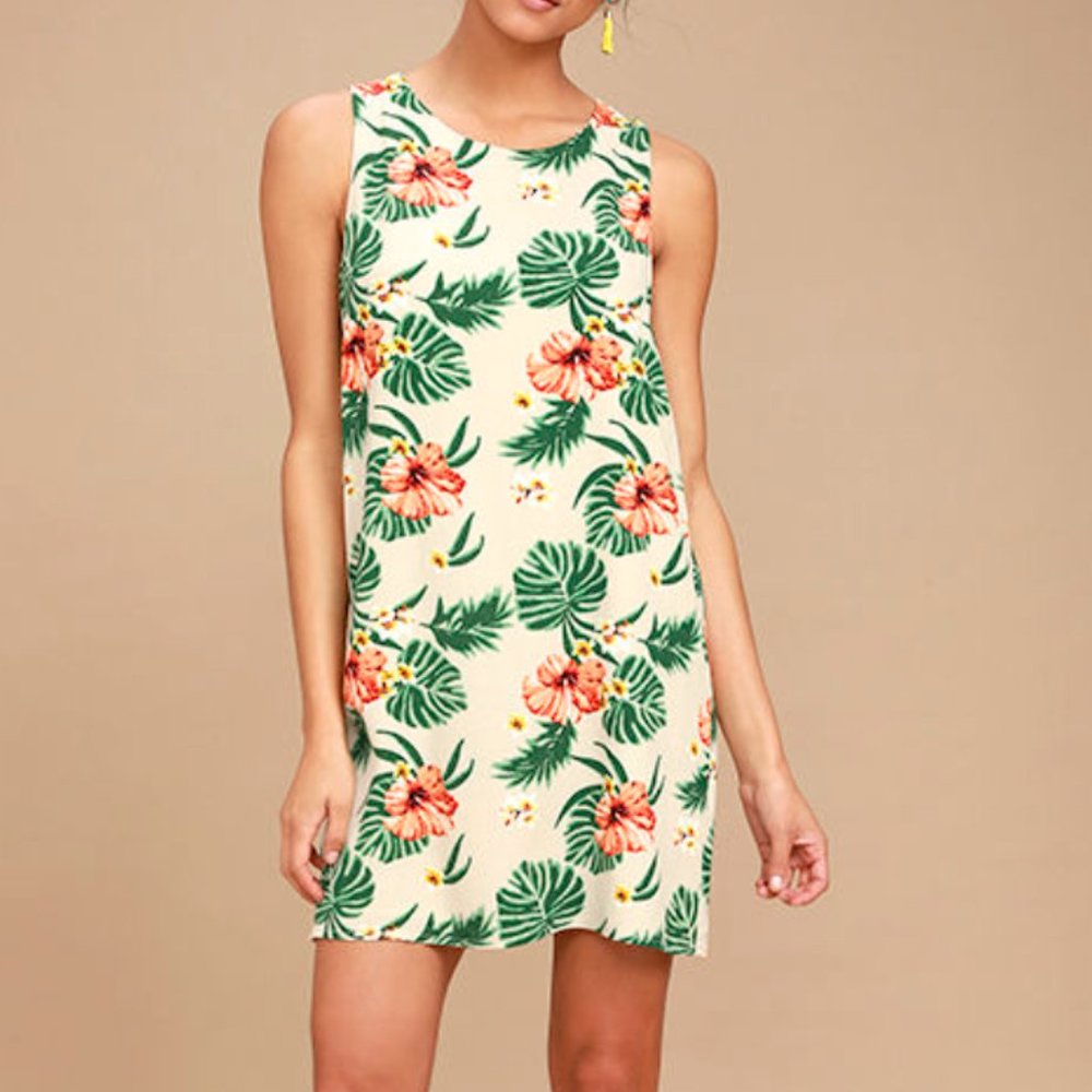 Lulu's Waikiki Wonder Tropical Print Dress SM 2481